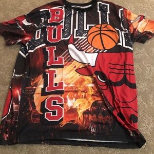 Double sided all over bulls collage t shirt
